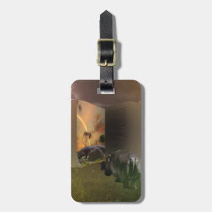 Hippo Story Book, Luggage Tag