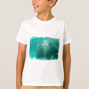 Hippo Under Water Youth T-Shirt