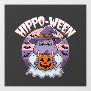 Hippo-ween Spooky Halloween Moo Deng Hippo Ghost