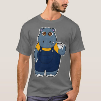 Hippo with Cup of Coffee 1 T-Shirt