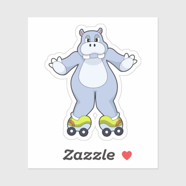 Hippo with Roller skates (Sheet)