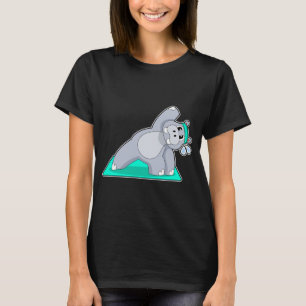 Hippo Yoga Gymnastics T-Shirt