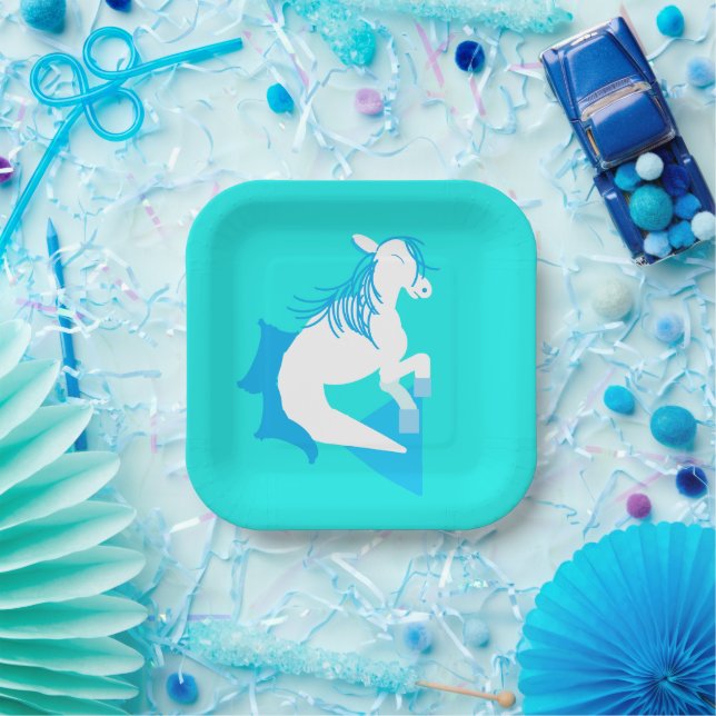 Hippocampus  paper plate (Party)