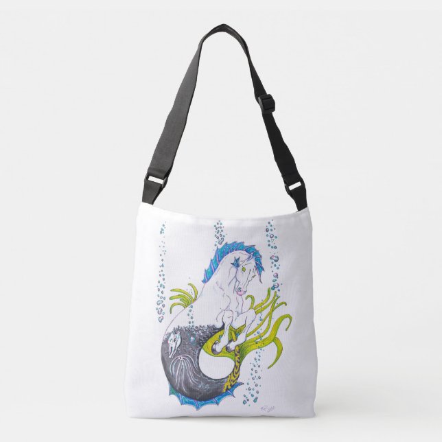Hippocampus (skull) crossbody bag (Front)