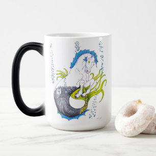 Hippocampus (skull) magic mug