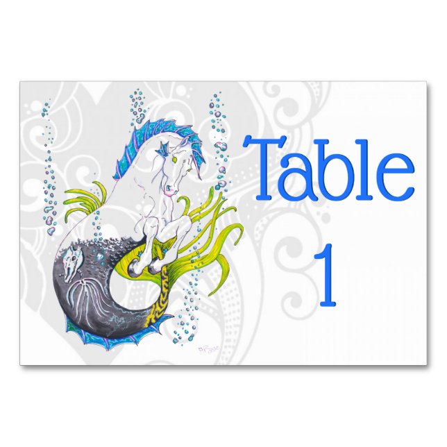 Hippocampus (skull) w/grey heart table number (Front)