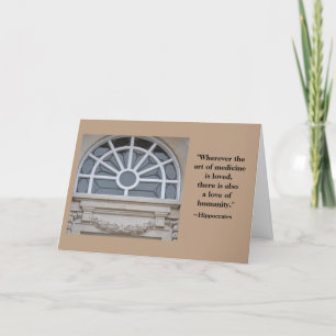 Hippocrates Medical Degree Congratulations Card
