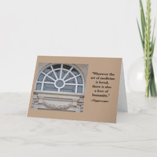 Hippocrates Medical Degree Congratulations Card