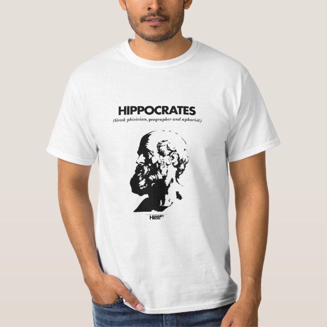 Hippocrates white  T-shirt (Front)