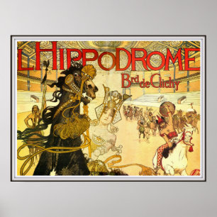 Hippodrome Boulevard De Clichy French Circus Poster