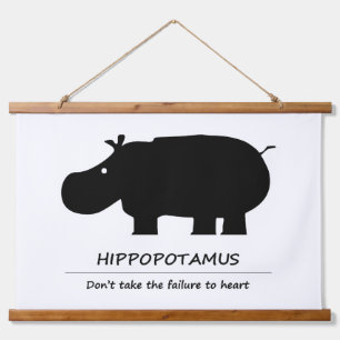 Hippopotamus (カバ) hanging tapestry