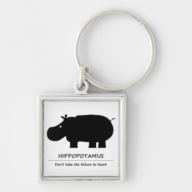 Hippopotamus (カバ) key ring (Front)