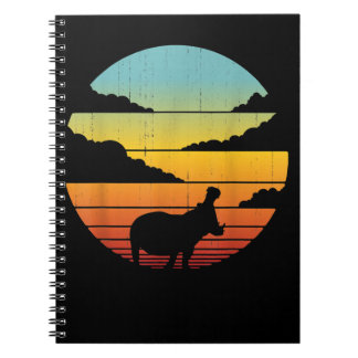 Hippopotamus 60s 70s Hippo | Hippo Lover Notebook
