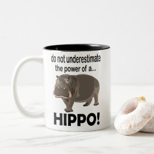 Hippopotamus Animal Funny Hippo Two-Tone Coffee Mug