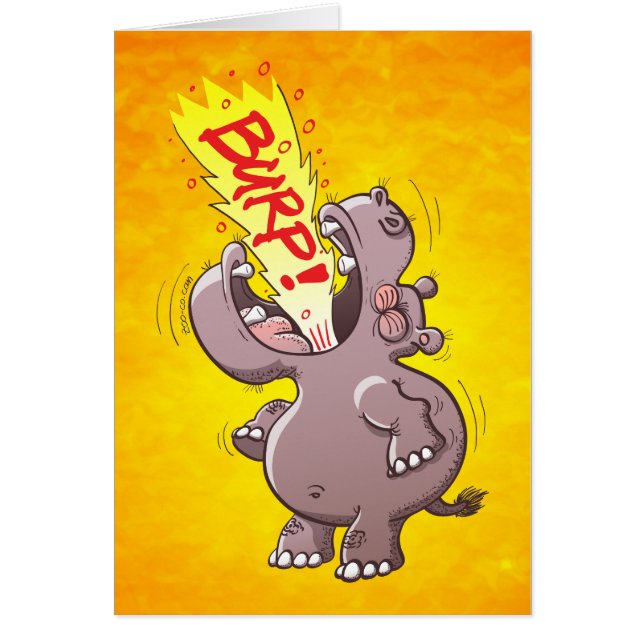 Hippopotamus Burping Loudly (Front)