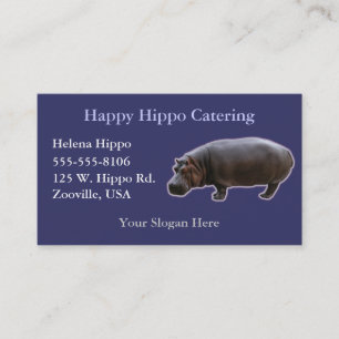 Hippopotamus Business Cards
