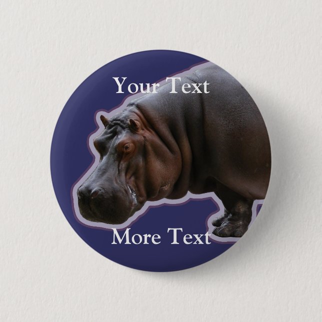 Hippopotamus Button (Front)