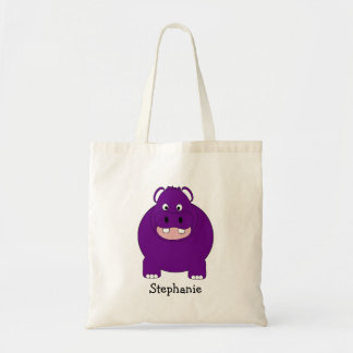 Hippopotamus Design Personalised  Tote Bag