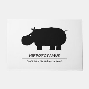 hippopotamus doormat