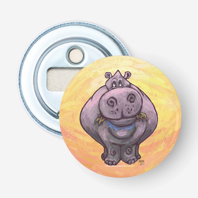 Hippopotamus Gifts & Accessories Bottle Opener (Front)