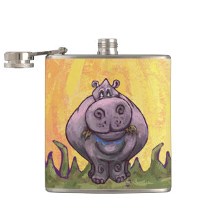 Hippopotamus Gifts & Accessories Hip Flask