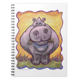 Hippopotamus Gifts & Accessories Spiral Notebook