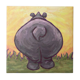 Hippopotamus Gifts & Accessories Tile