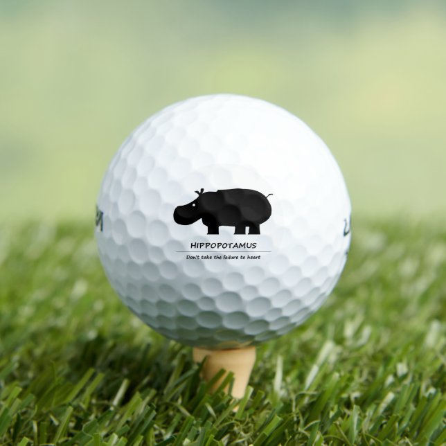 hippopotamus golf balls (Insitu Tee)