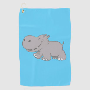 Hippopotamus Golf Towel