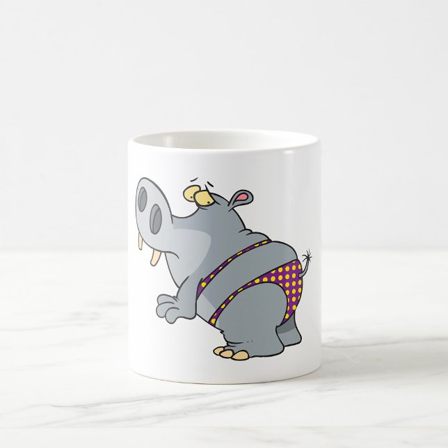 Hippopotamus In A Bikini Coffee Mug (Creator Uploaded)