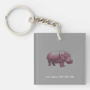 Hippopotamus Key Ring
