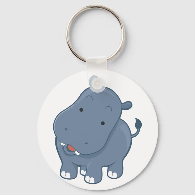 Hippopotamus Key Ring (Front)