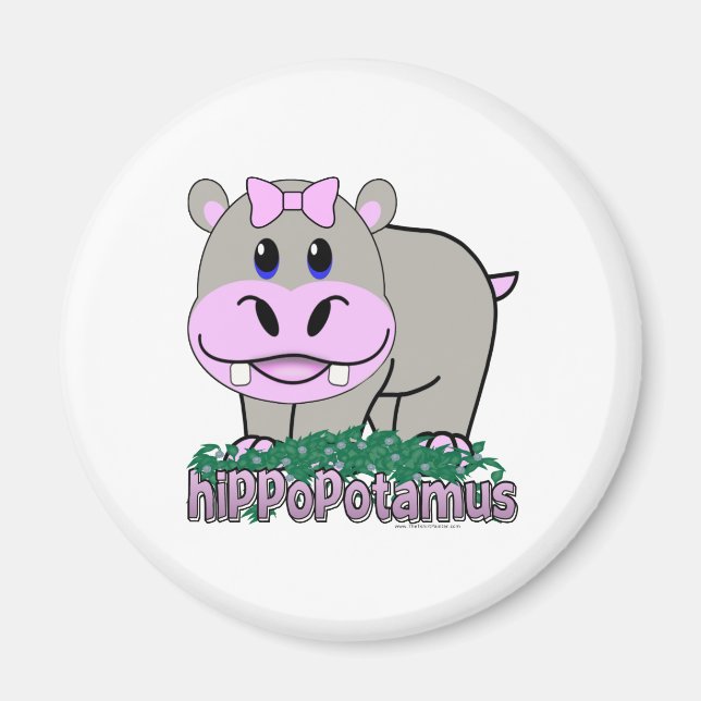 Hippopotamus Magnet (Front)