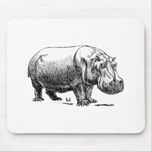 Hippopotamus Mouse Pad