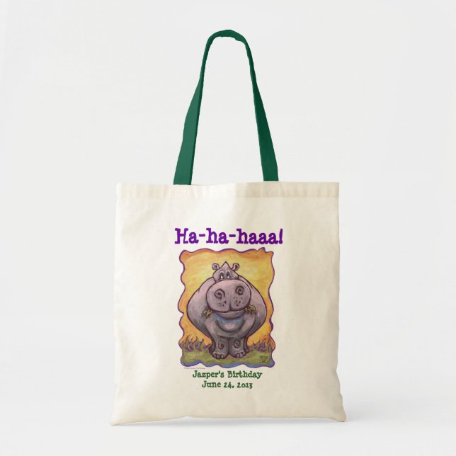 Hippopotamus Party Centre Tote Bag (Front)