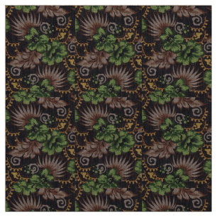 Hippopotamus Photo African Wildlife Abstract Art Fabric