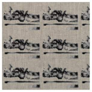 Hippopotamus Photo African Wildlife Abstract Art Fabric