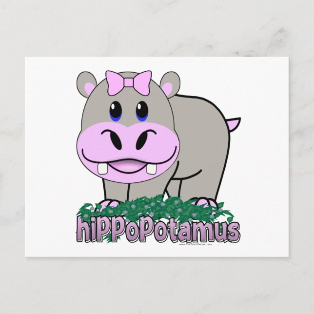 Hippopotamus Postcard (Front)