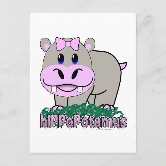 Hippopotamus Postcard (Front)