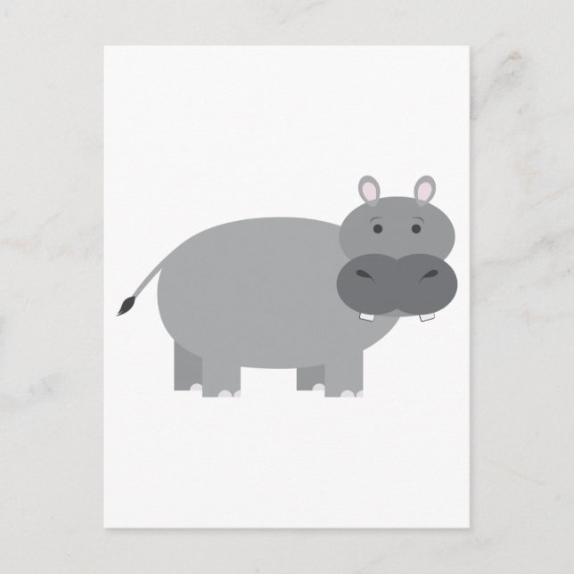 Hippopotamus Postcard (Front)