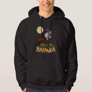 Hippopotamus Ride Witch Shotgun Hippopotamus Hallo Hoodie