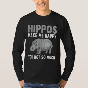 Hippopotamus Safari Hippos Animal Cool Hippo Men W T-Shirt