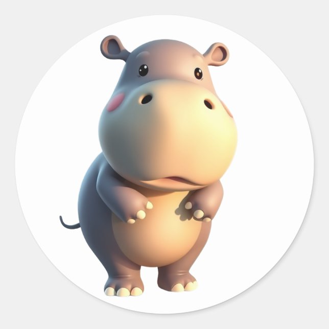 Hippopotamus Stickers (Front)