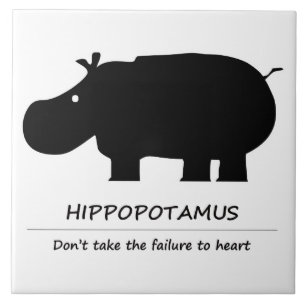 hippopotamus tile