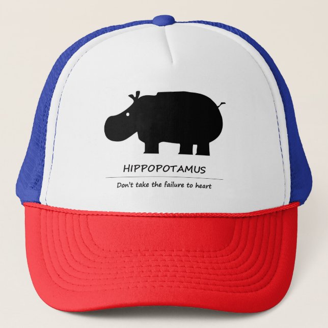 Hippopotamus Trucker Hat (Front)