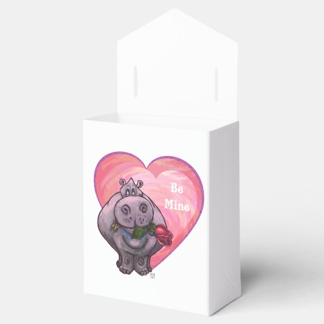 Hippopotamus Valentine's Day Favour Box (Opened)