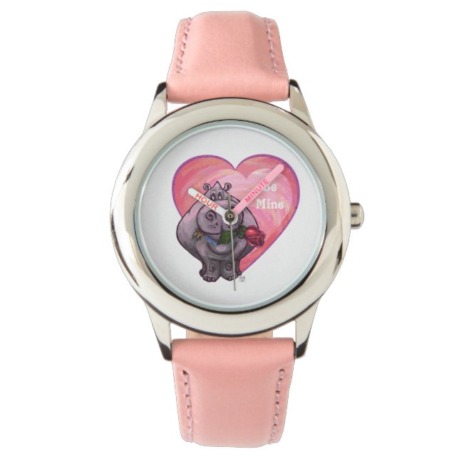 Hippopotamus Valentine's Day Watch (Front)
