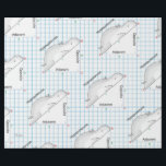 HIPPOPOTENUSE by Sandra Boynton Wrapping Paper<br><div class="desc">The helpful geometry diagram shows the parts of a right triangle: the Adjacent,  the Opposite,  and of course the Hippopotenuse. For the mathematically-inclined. Ha ha,  get it? Inclined? One step up from wrapping your present in graph paper.</div>