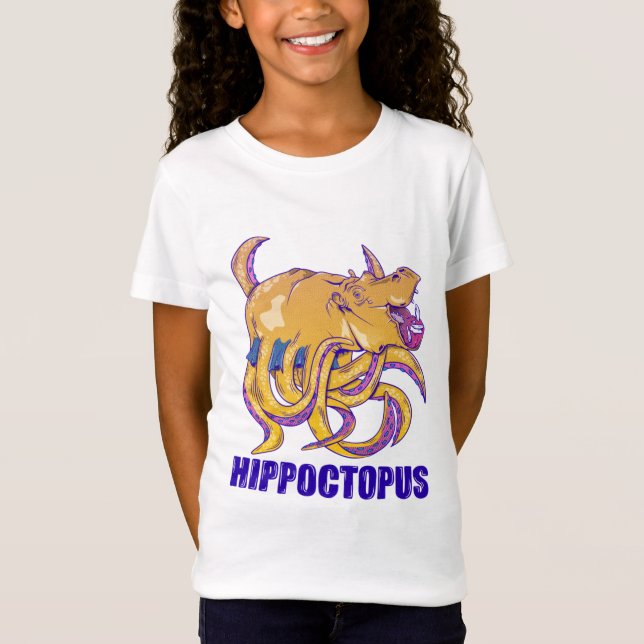 Hippopotomus octpous strange creature T-Shirt (Front)