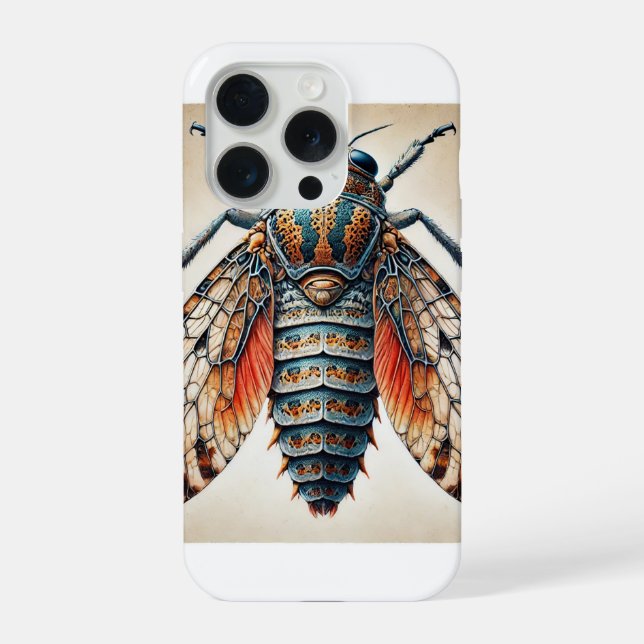 Hippopsis dorsal view painting 020924IREF235 - Wat iPhone Case (Back)
